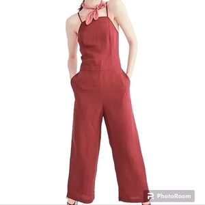 Abercrombie & Fitch Red Jumpsuit